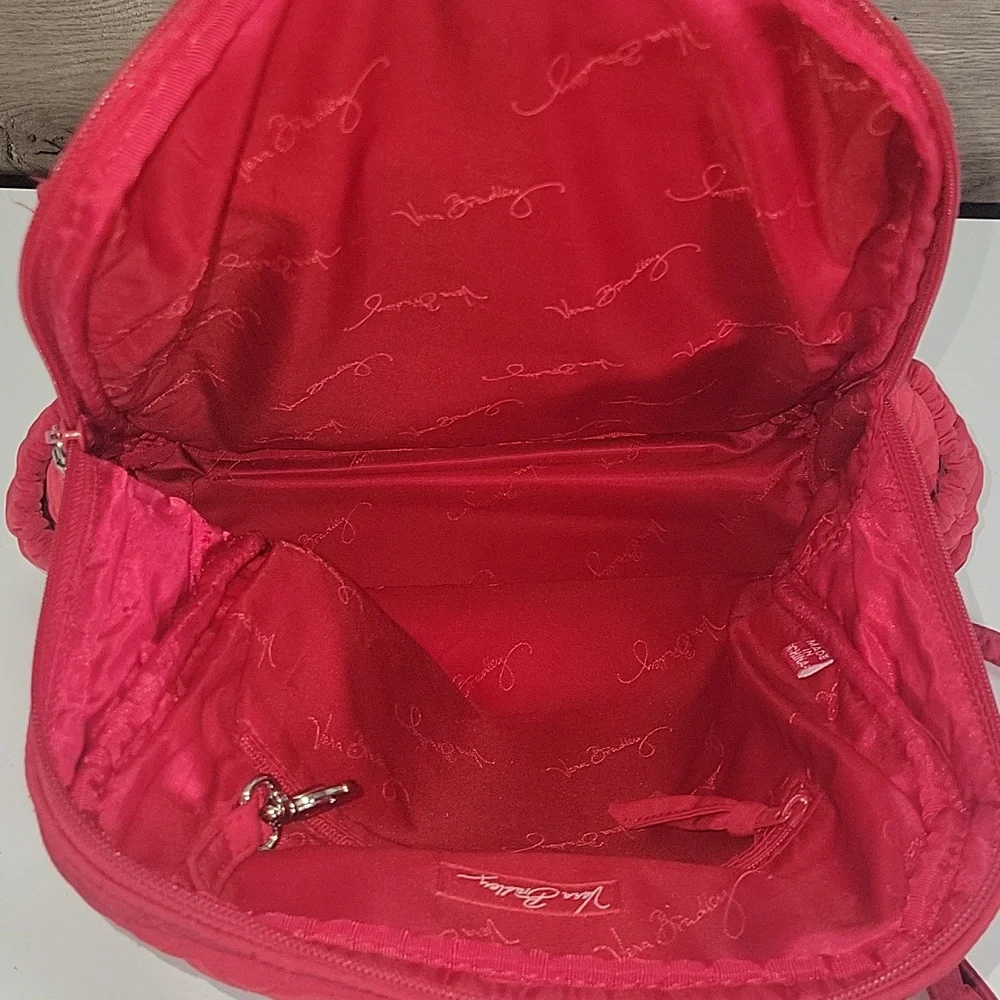 Vera Bradley Quilted Red Women's Backpack - Versatile Everyday Bag